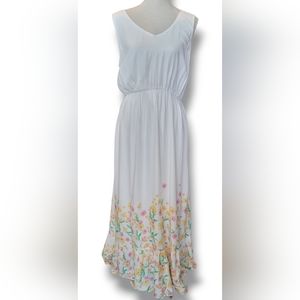 DRAPER JAMES RSVP | Reece Whitherspoon V-Neck Sleeveless Maxi Dress Size 12